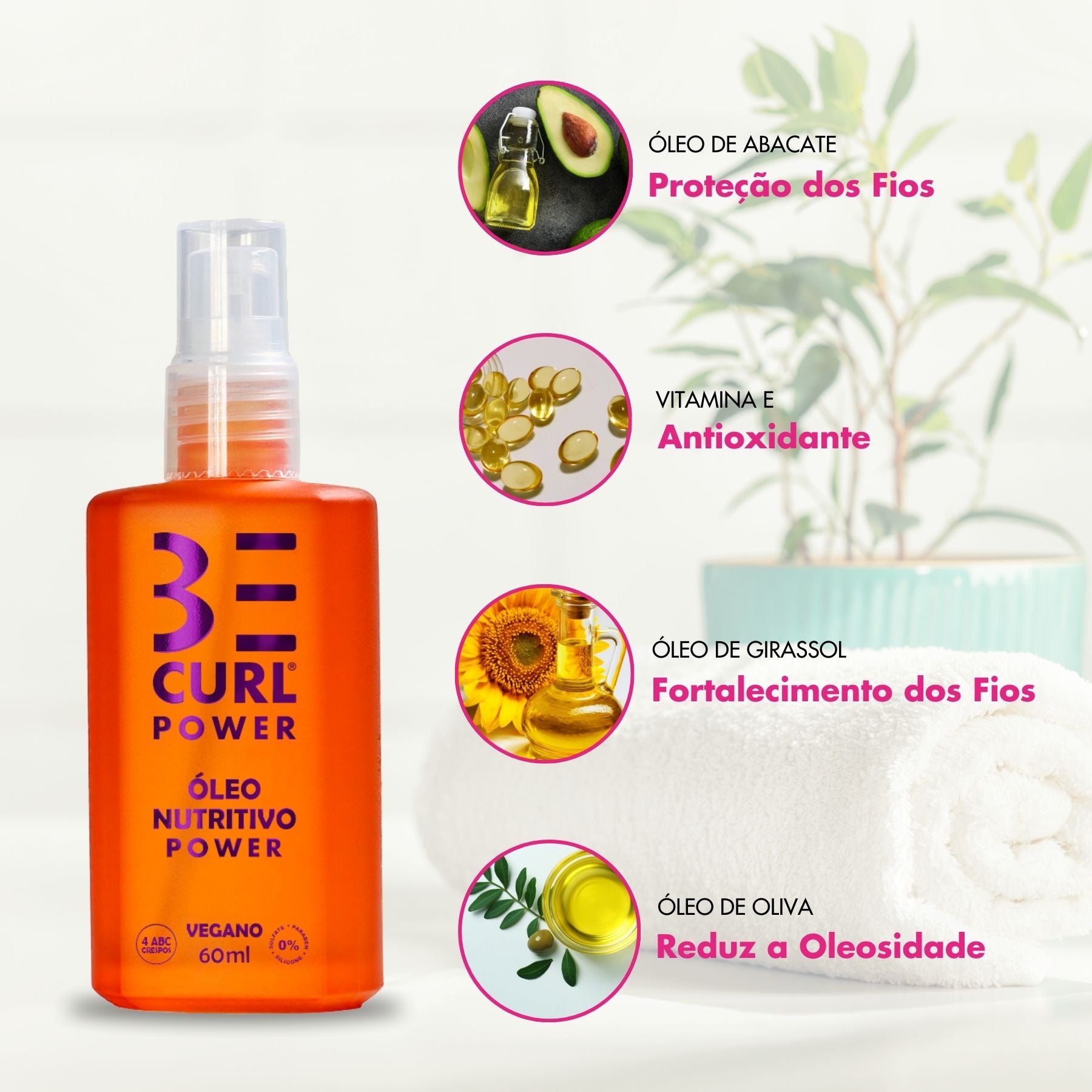 KIT NO POO SEM ESPUMA + STYLING CREAM CR PENTEAR VEGANO CRESPOS POWER BE CURL