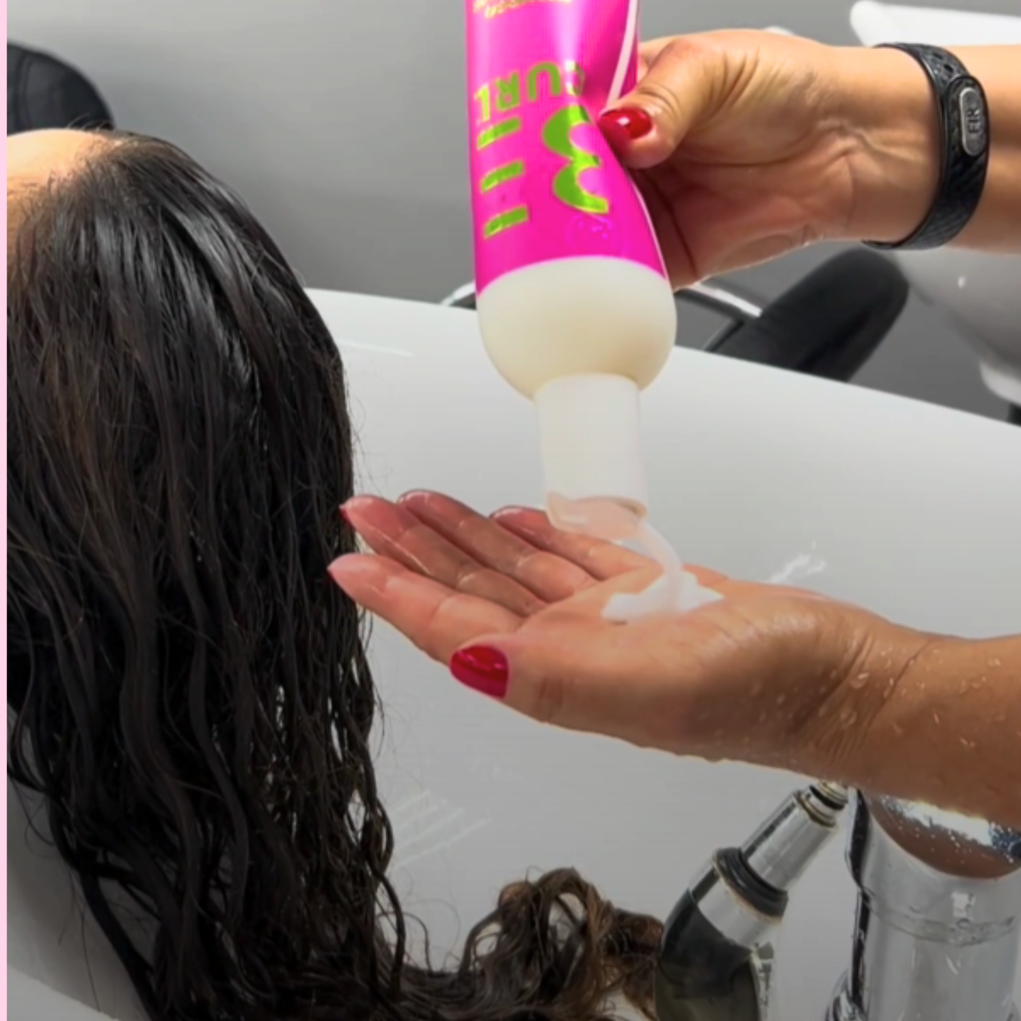 SHAMPOO HIGIENIZADOR NO POO SEM ESPUMA VEGANO 350ML PINK ONDAS & CACHOS BE CURL